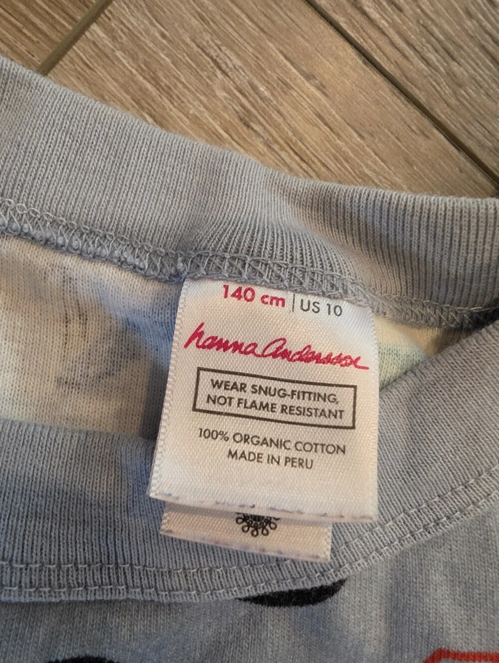 Hanna Andersson Light Blue Pajama Set with Multicolor Trucks